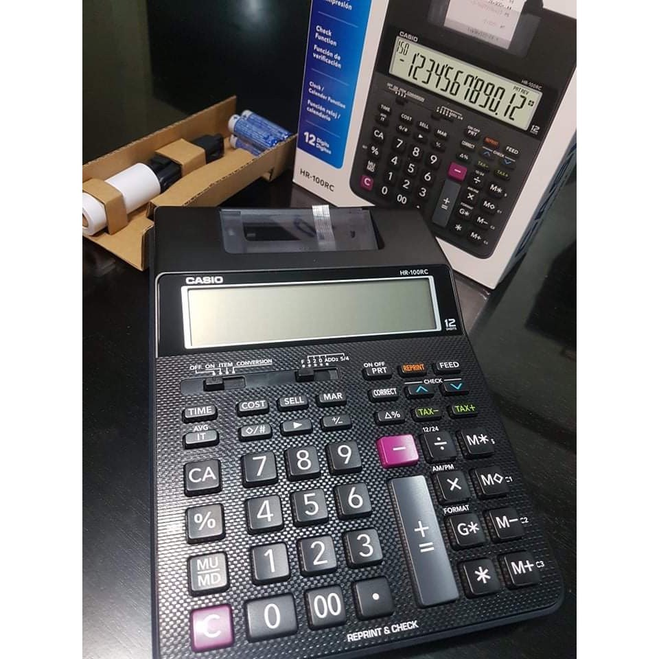 Casio hr100rc printing cheap calculator