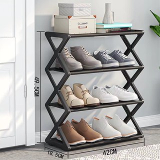 YQ Creative X-shaped shoe rack, simple shoe rack, simple shoe rack ...