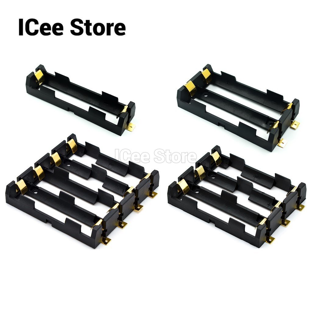 18650 Series Battery Holder Box Storage Case Container with Bronze Pins