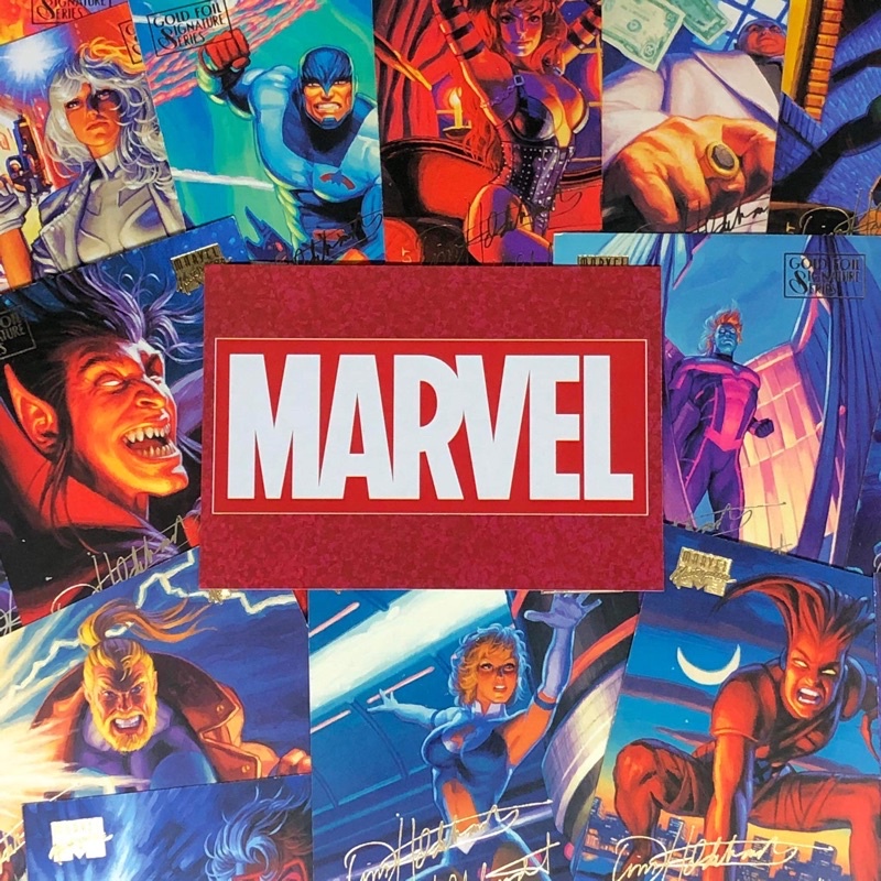 1994 Marvel card Masterpieces Gold Foil Signature Series | Shopee ...