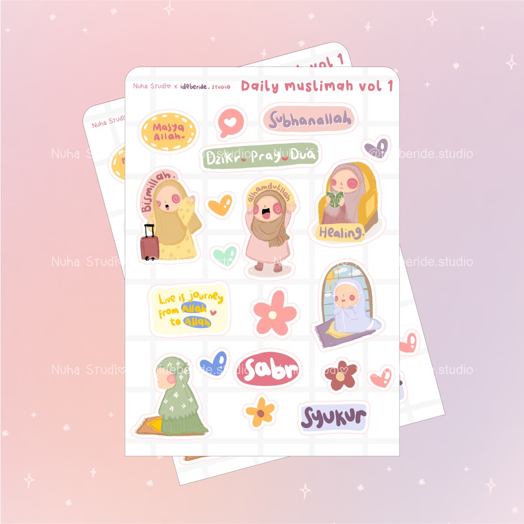 Sticker by ideberide.studio | Daily Muslimah Vol 1 Islamic Manhaj No ...