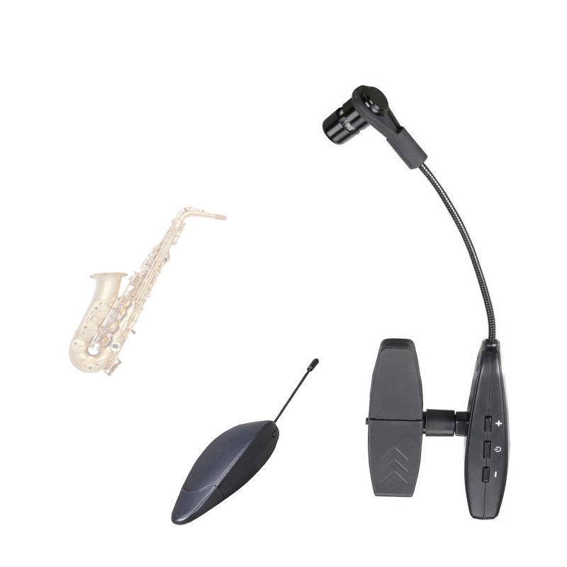 Professional Uhf Wireless Saxophone Microphone Brass Instrument