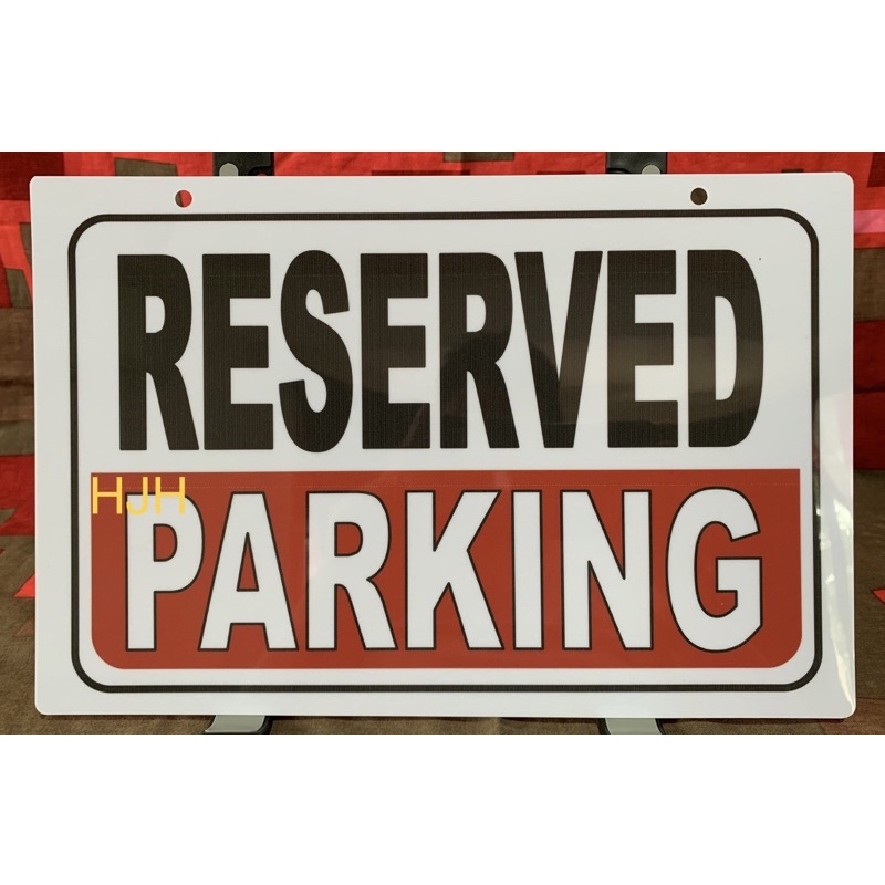 RESERVED PARKING PVC Signage 7.8x11 inches | Shopee Philippines