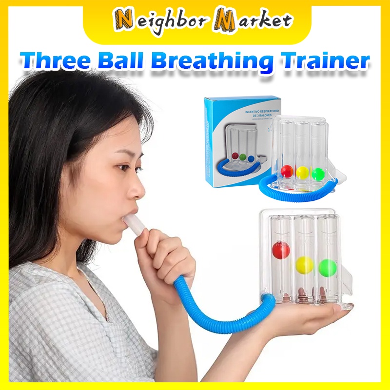 Lung Function Breathing Exerciser 3 Balls Breathing Trainer Vital ...