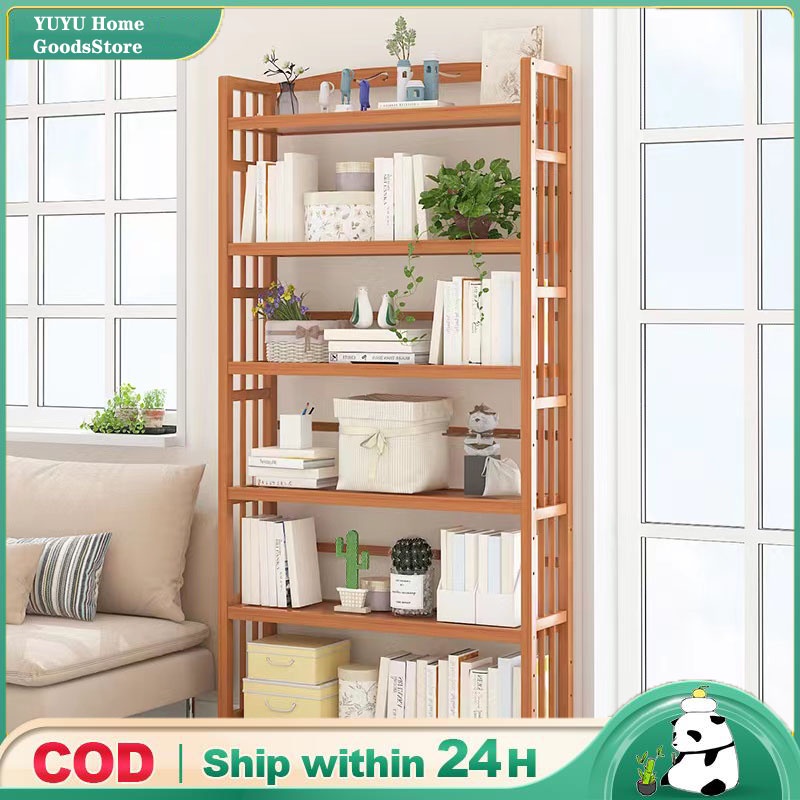 Bookshelf MultiLayer Bamboo Wooden Bookshelf multilayer storage rack books shelves organizer