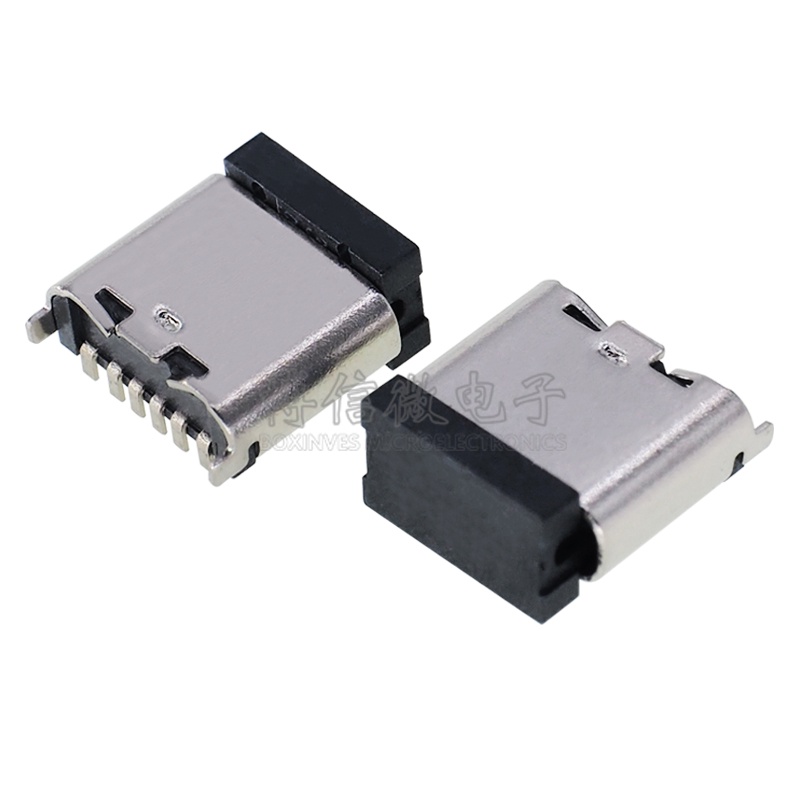 USB-3.1 Socket Type-C Female 6P Vertical Patch/Pin Terminal Connector 2 ...