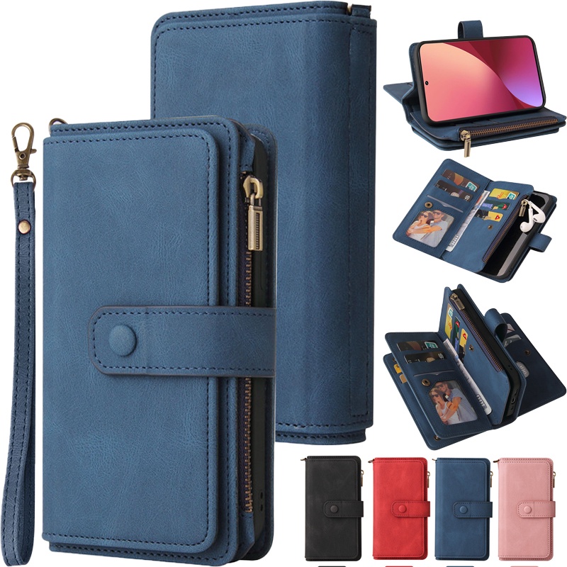 Funda Tipo Cartera De Cuero Para Vivo Y35/Y22S/Y22 – Con Soportes, Ranuras Para Tarjetas Y Cierre Magnético