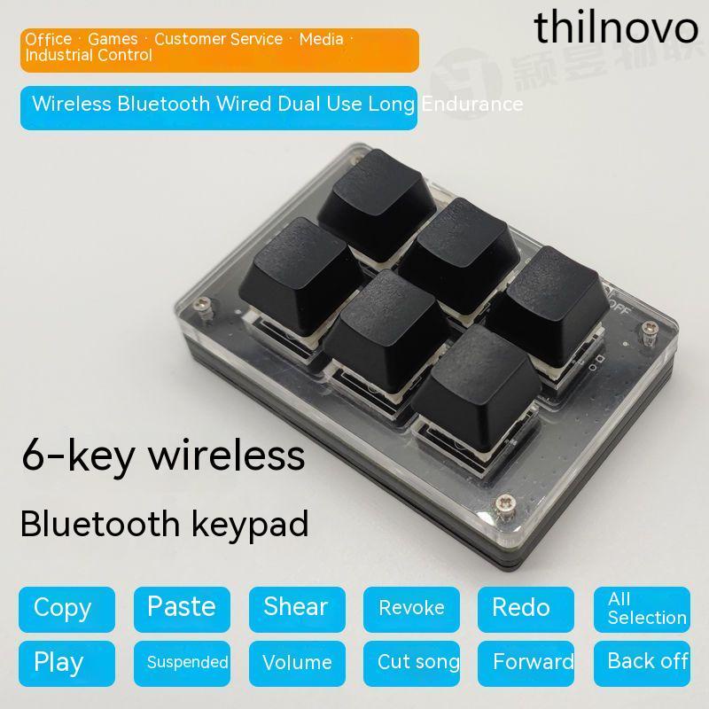 Bluetooth wired wireless custom keypad one key copy and paste shortcut
