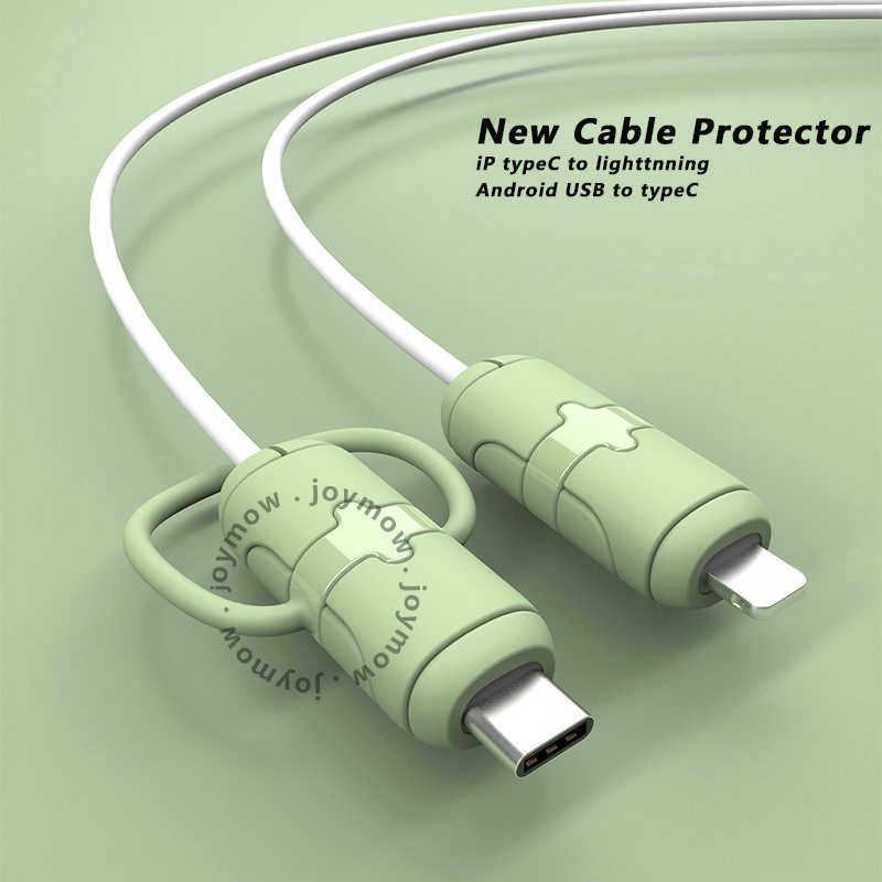 2pcs Upgrade Cable Protector Data Line Cord Protective Case Soft ...