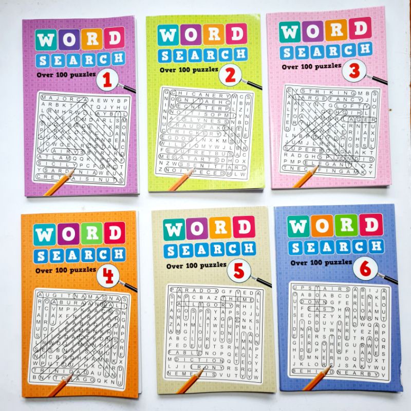 Word Search Over 100 Puzzles Series 1-14 | Shopee Philippines