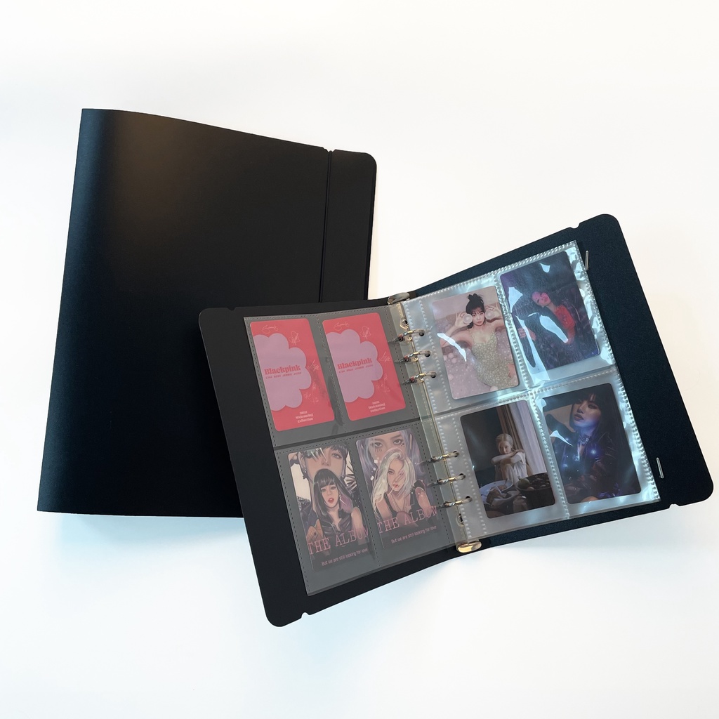 SUSIA5 Black Binder Notebook Cover Journal Planner Case Office