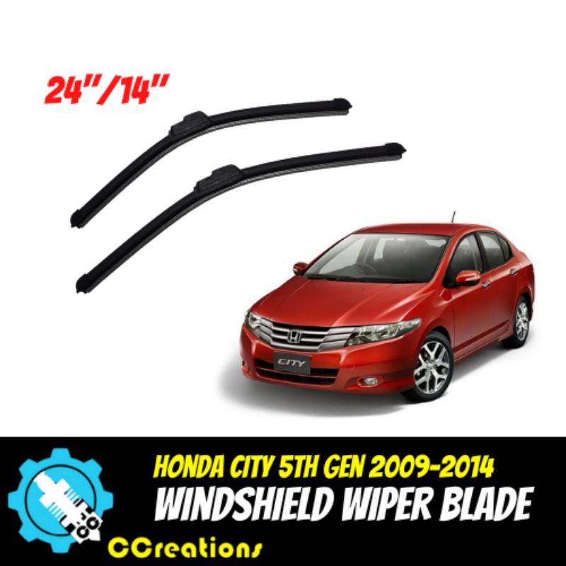 HONDA CITY 5TH GEN 20092014 FRAMELESS BANANA TYPE CAR WIPER BLADE