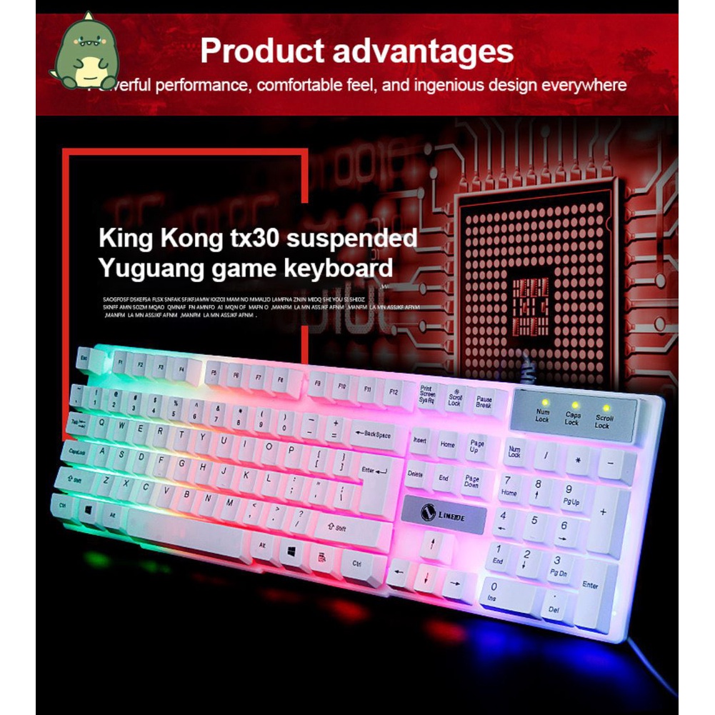 keyboard computer colorful backlit keyboard | Shopee Philippines