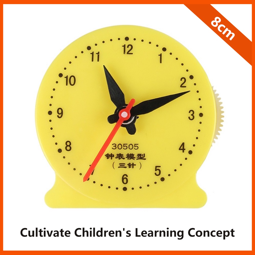 8cm Student Clock Model Teaching Clock Teaching Aids Learning Time