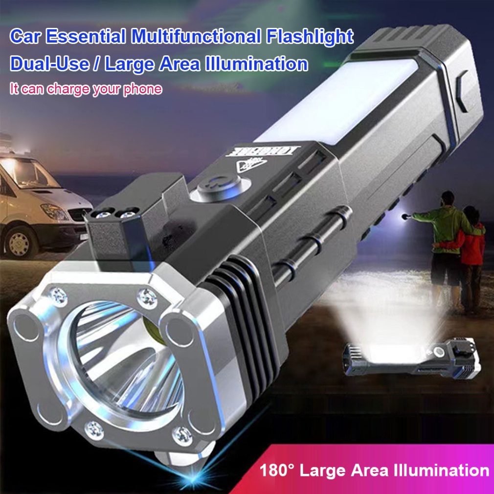 COB Multi-Function Flashlight Car Essential Mulifunctional Flashlight ...