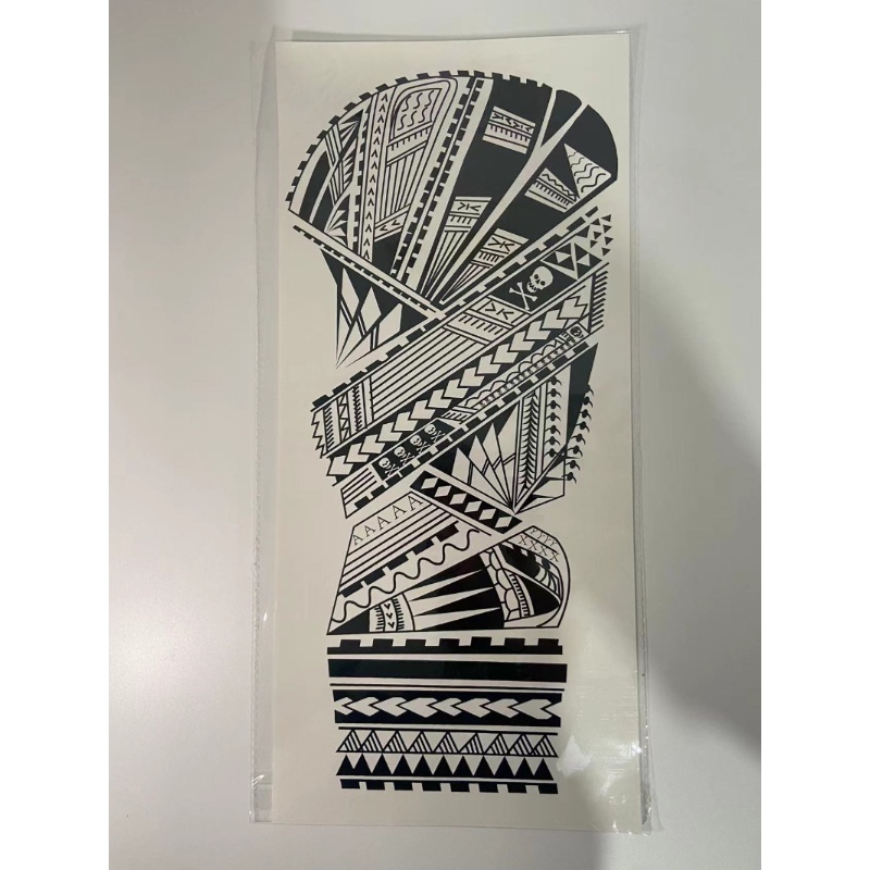 European and American Tattoos Samoan Aryan Totem Tattoo Sticker Big ...