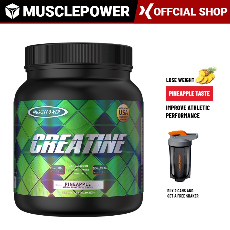 MUSCLEPOWER Creatine 400g Supplement with Creatine Monohydrate