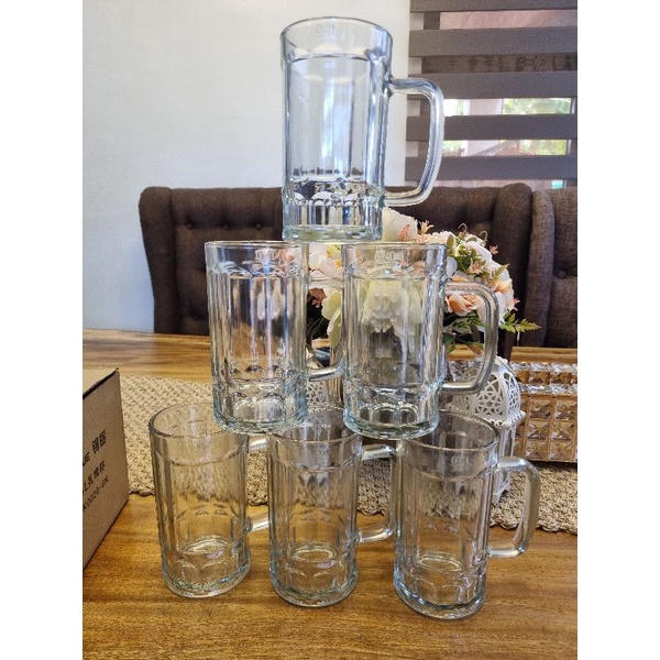 Big Beer glass mug 14cm height Shopee Philippines