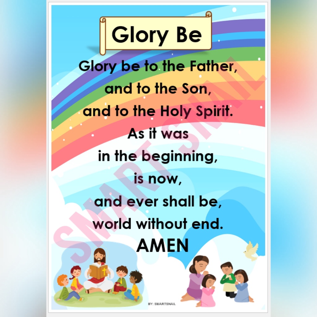 Prayers Wall Charts-a4 Size Laminated 