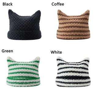 PEAPLE Japanese Beanie Hat Unisex Cute Cat Ears Pointed Pullover Autumn ...