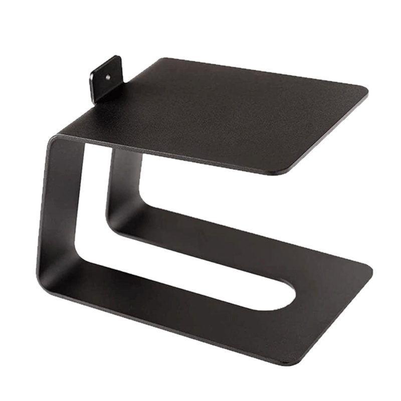 Desktop Speaker Stand Desk Pad For KEF LSX II, Metal Non Slip Vibration Reduction Speaker Stand Desktop Mount Holder For LSX II Wireless HiFi Speaker (Black Kef Speakers