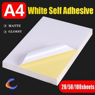Printable Sticker Paper A4 size 20/50/100 Sheets for laser/Inkjet ...