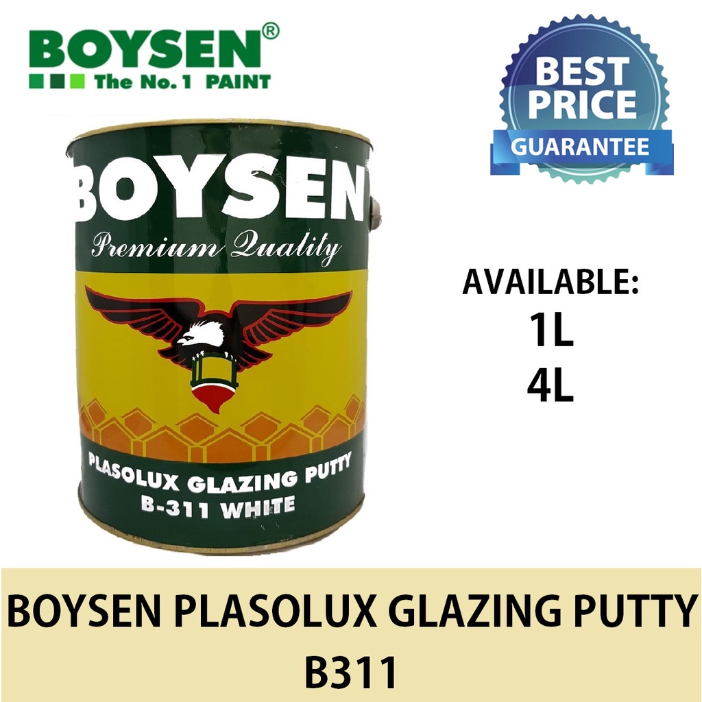 Boysen Plasolux Glazing Putty B311 1L 4L Shopee Philippines
