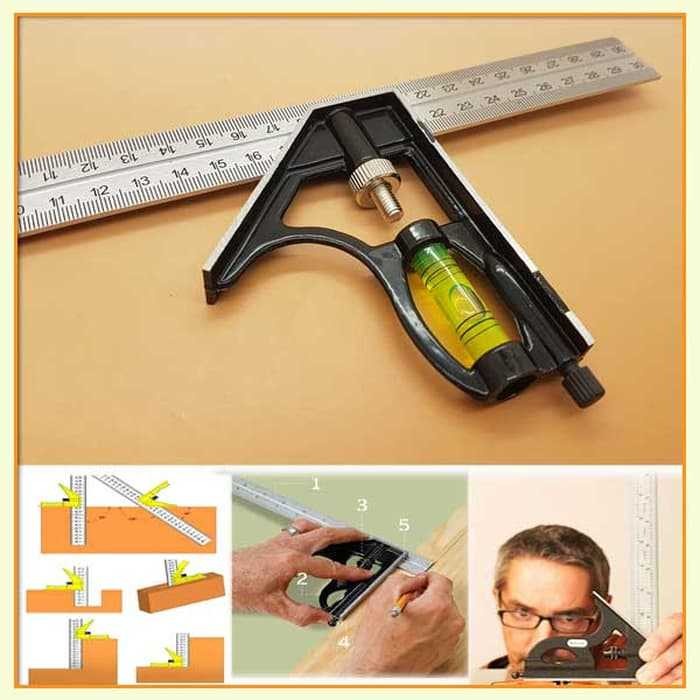 SIKU L Angle Ruler Combination Square Ruler Precision Angle Measuring ...