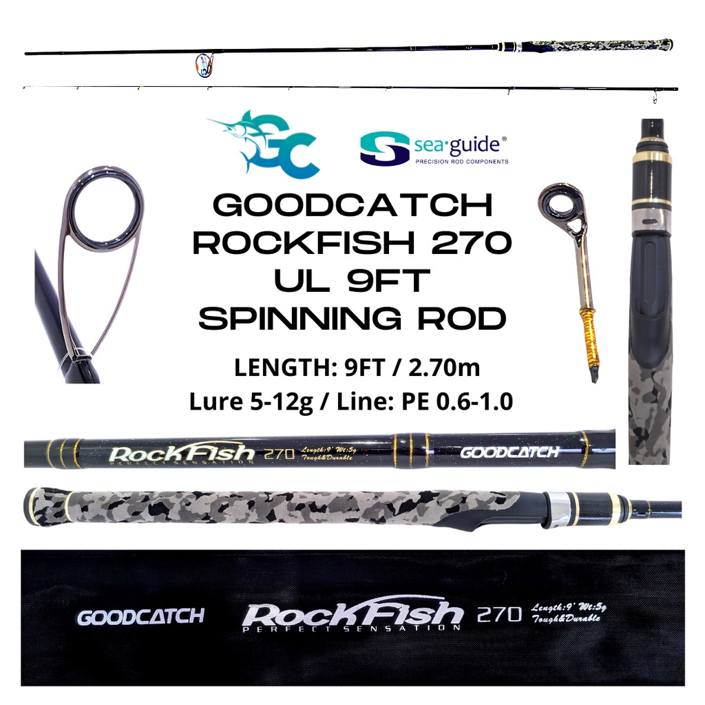 NEW GoodCatch GC Rockfish 270 9ft UL Spinning Rod | Shopee Philippines