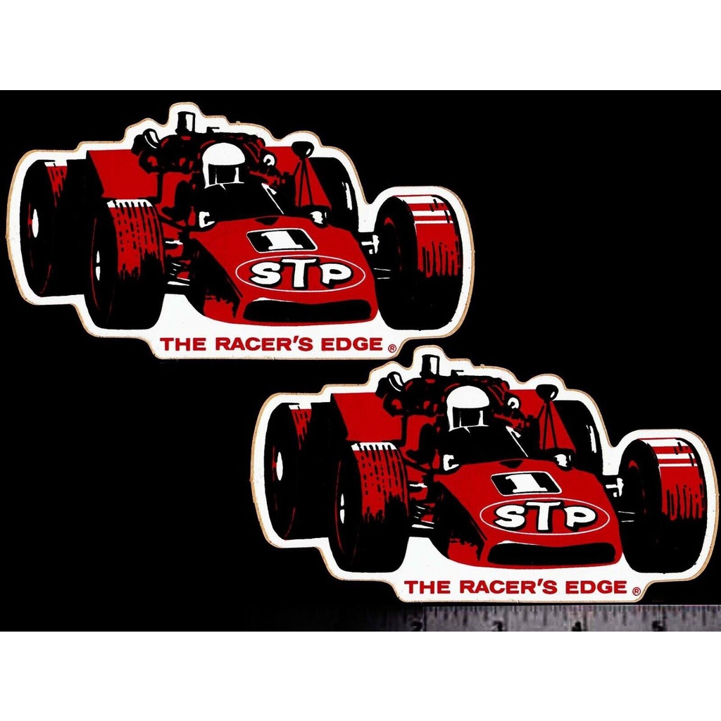 x2 STP Mario Andretti INDY 500 - Set of 2 Original Vintage Racing ...