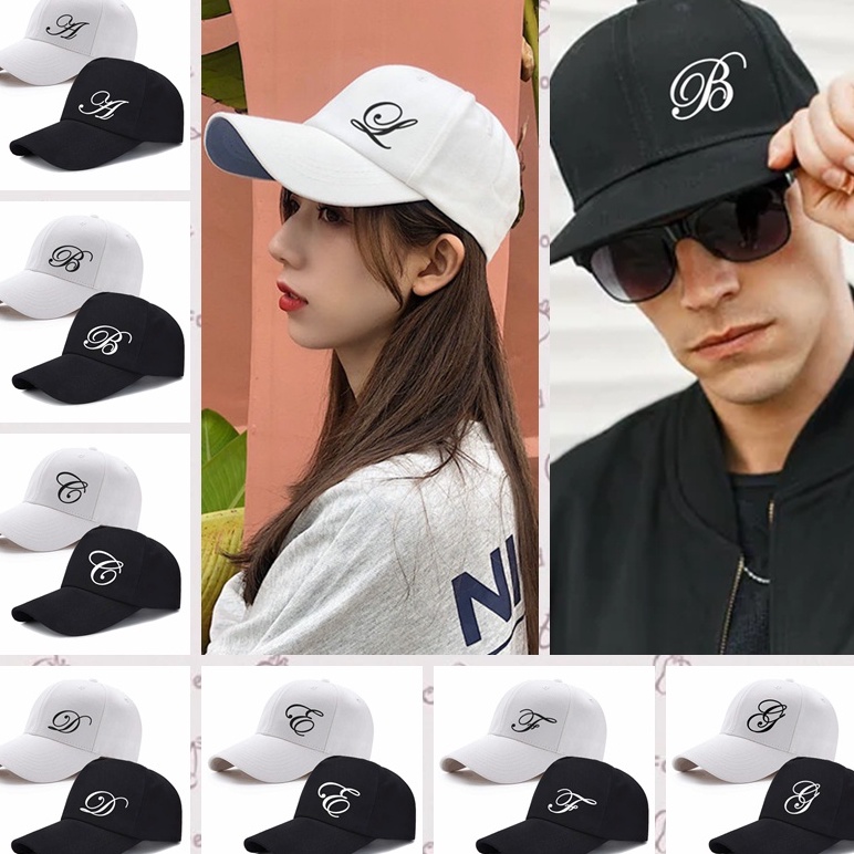 personalized letter cap, Balleball cap fashion explosion! | Shopee ...
