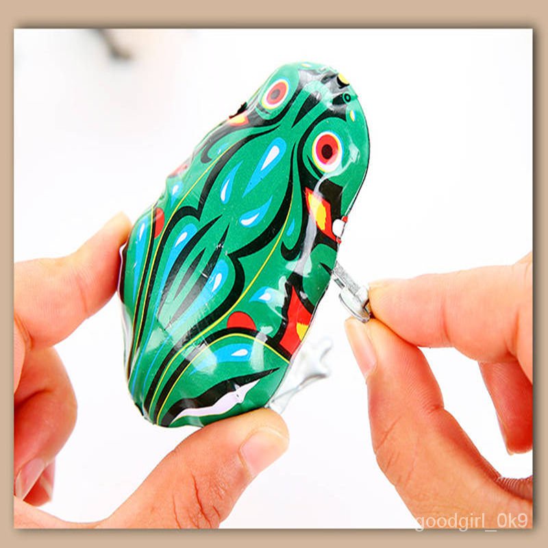 Classic Traditional Tin Frog Rabbit Rooster Mouse Toy Children Winding ...