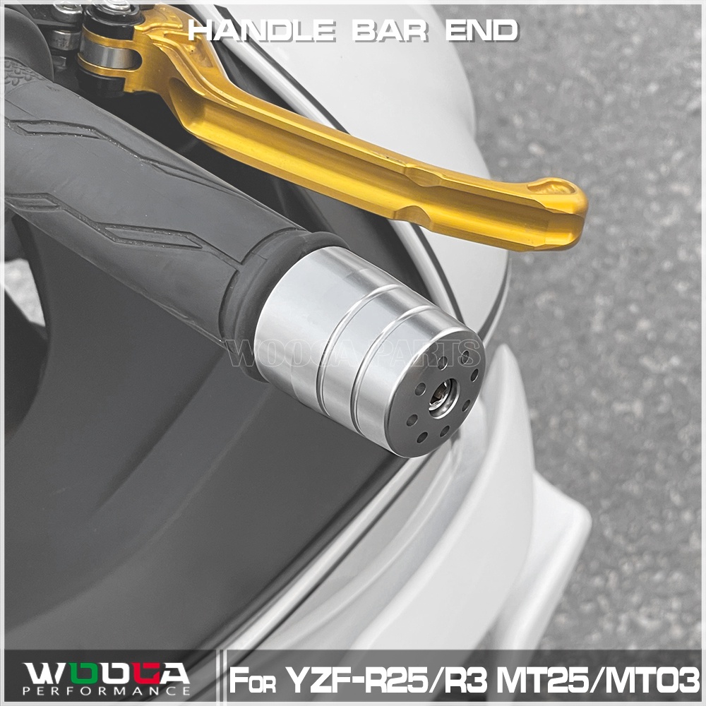 WOOGA Handle Bar End For YAMAHA YZF-R3 YZF R3 R25 MT-03 MT-25 2015-2023 ...