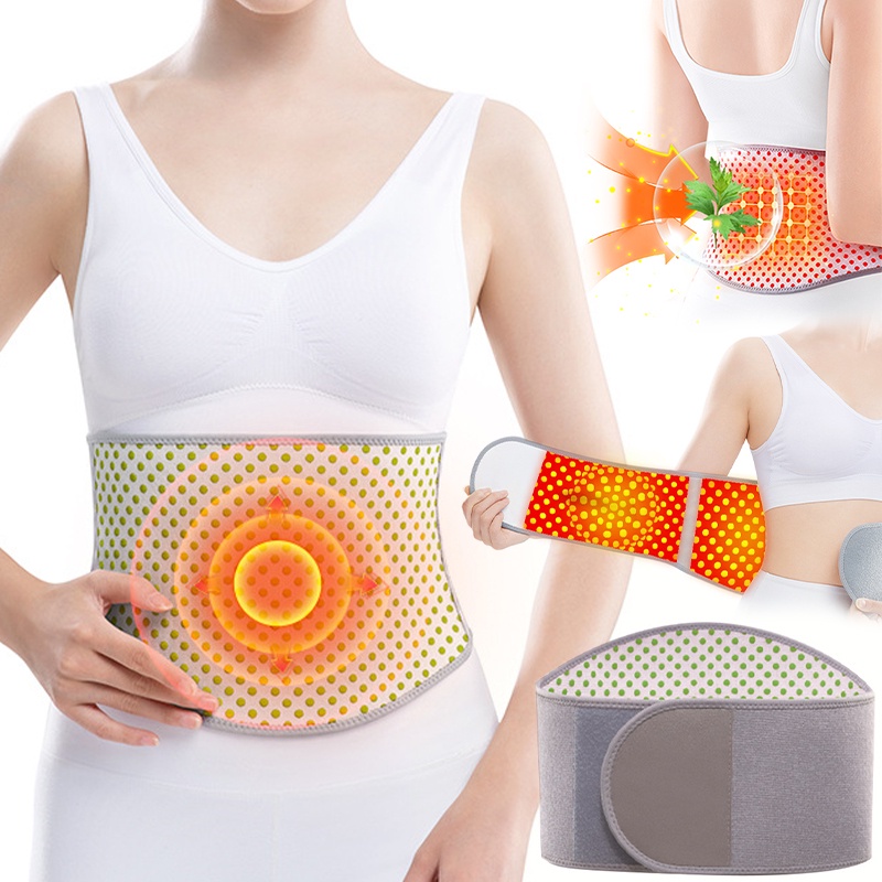 Samnuerly Lumbar Protection Belt Magnetic Therapy Keep Warm Lumbar Intervertebral Disc Self-Heating Breathable Waist Trainer Belt For Men Women Adult Elderly,XL