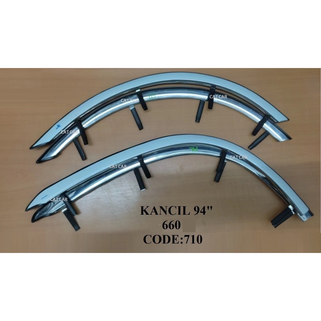 Fender Arch Trim Stainless Steel Chrome Garnish Perodua Kancil Old (660