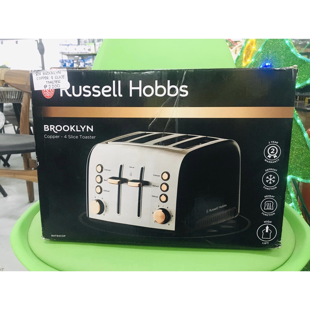 Russell Hobbs Brooklyn Copper 4 Slice Toaster Shopee Philippines
