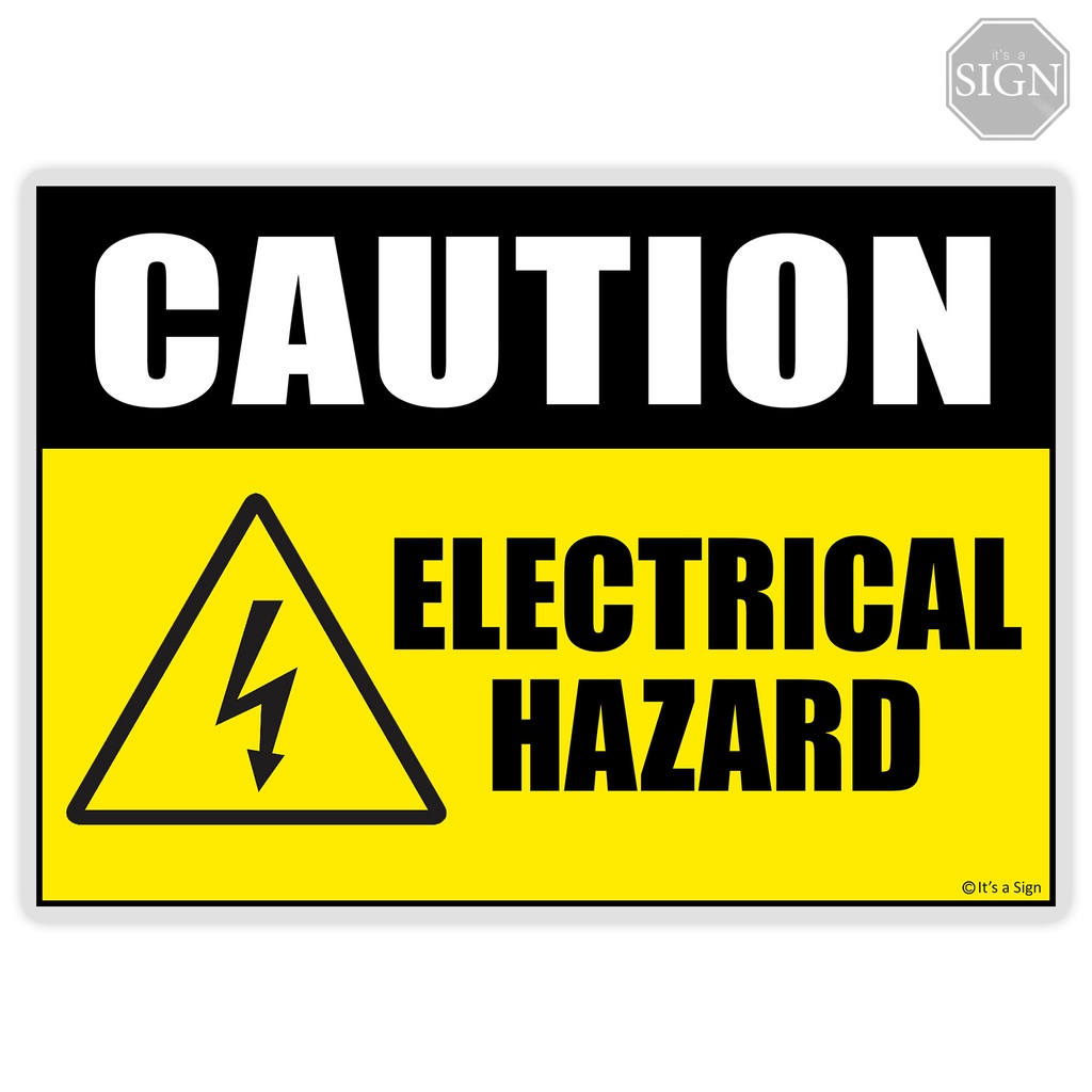 Electrical Hazard Sign - Laminated Signage - A4 Size | Shopee Philippines
