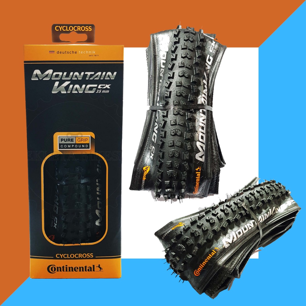 CONTINENTAL MOUNTAIN KING CX CYCLOCROSS 700 X 35C MOUNTAINKING CYCLO CROSS 35MM SHIELD WALL FOLDING Shopee Philippines
