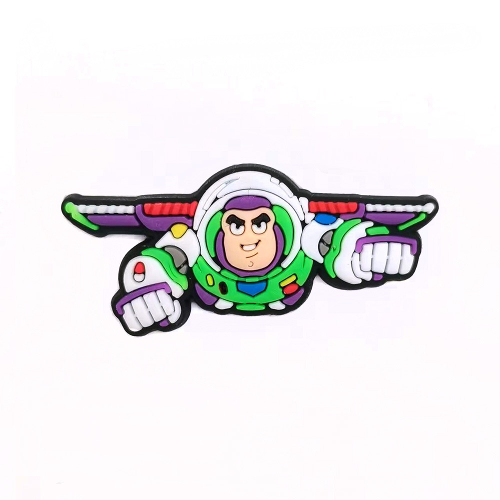 Cartoon Buzz Lightyear Crocs Design Jibbitz Pig Dog Jibits Charm Dinosaur Woody Jibitz Crocks for Men Shoes Accessories Shoe Charms Pins Decoration