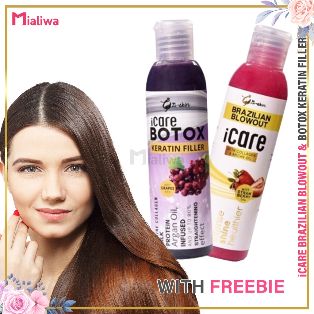 iCare Brazilian Blowout & Botox Keratin Filler Hair Treatment Rebond