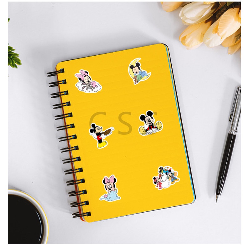 CSS.50Pcs/Set Mickey Graffiti Waterproof Sticker Cute Cartoon DIY ...