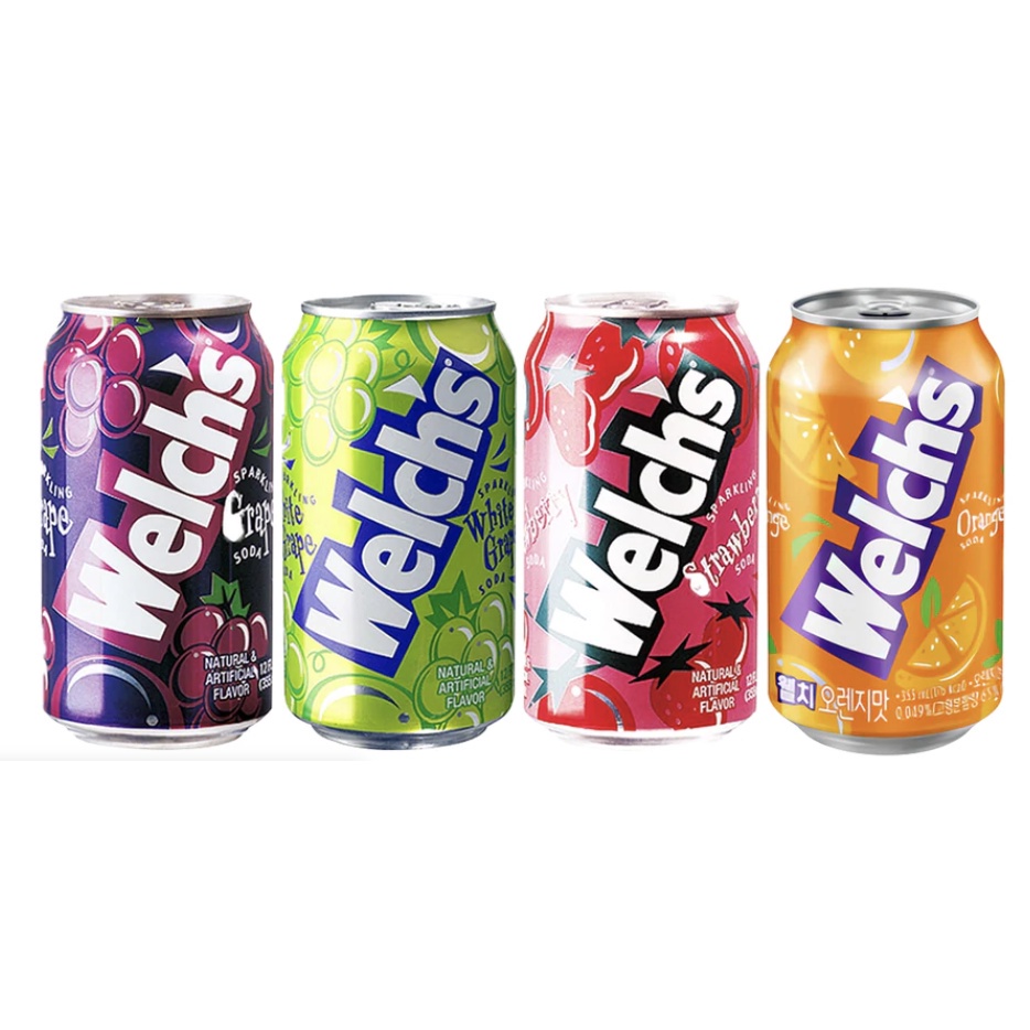 Welch's Soda | Zero Sugar | Sparkling Orange and Grape Flavor | 355 ml ...