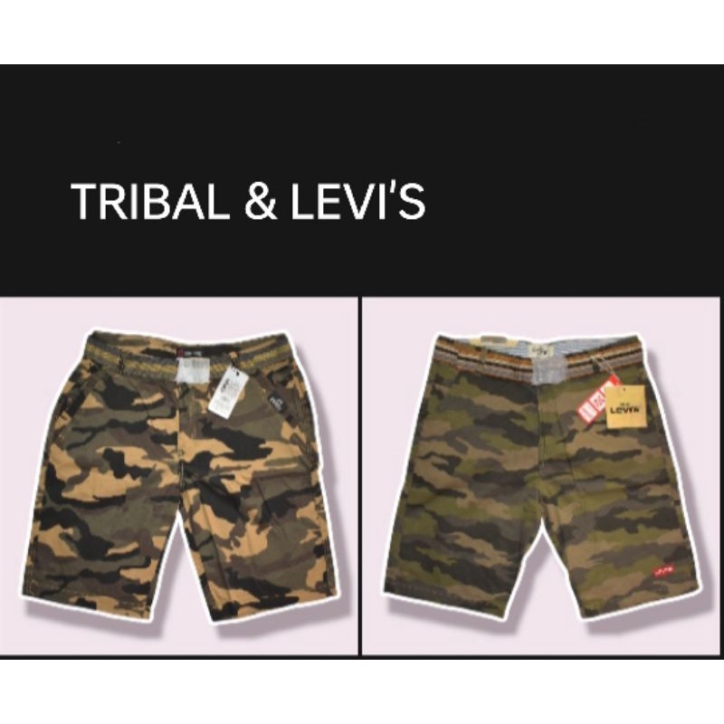 LEVI'S, TRIBAL CAMOUFLAGE CARGO SHORTS Shopee Philippines
