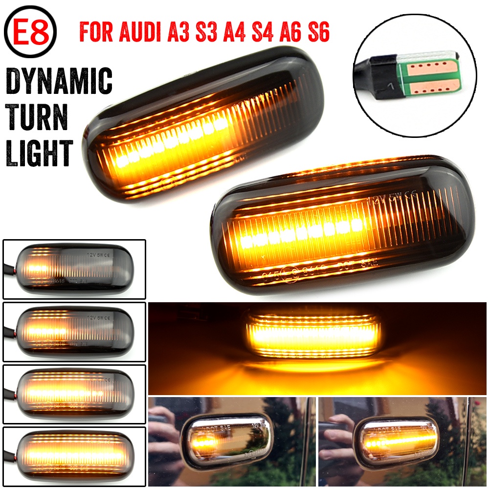 Led Dynamic Side Marker Turn Signal Light Sequential Blinker Light Emark For Audi A3 S3 8p A4 S4 9283