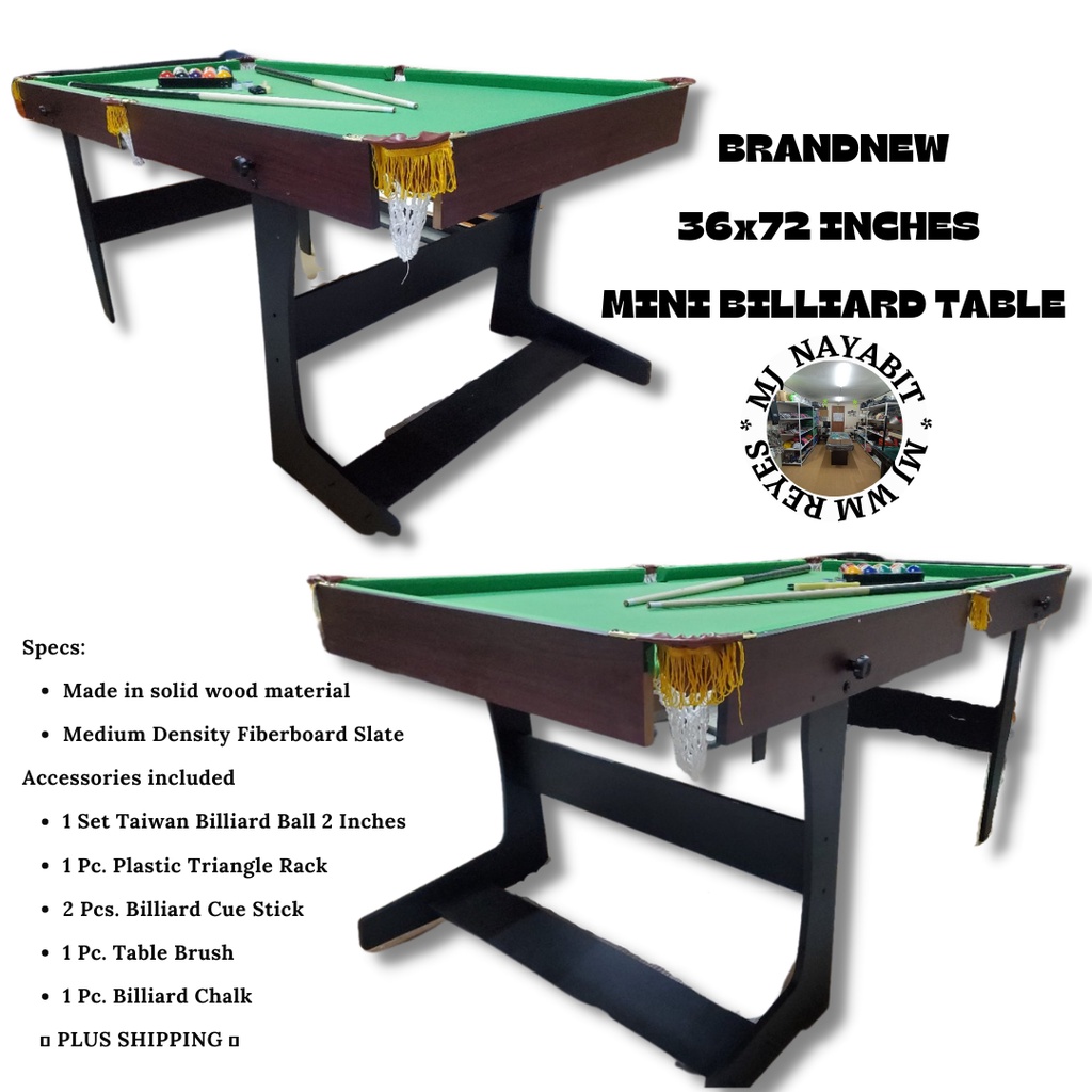 1 Set. 36X72 INCHES FOLDABLE MINI BILLIARD/MINI BILYARAN/WM REYES ...