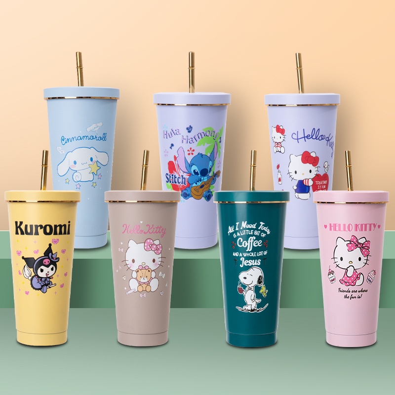 Cinnamoroll tumbler Cute Cartoon Stainless Steel Insulated Coffee Large ...