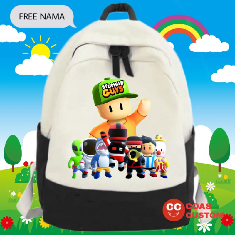 Stumble GUYS Bag Elementary School Backpack | Shopee Philippines