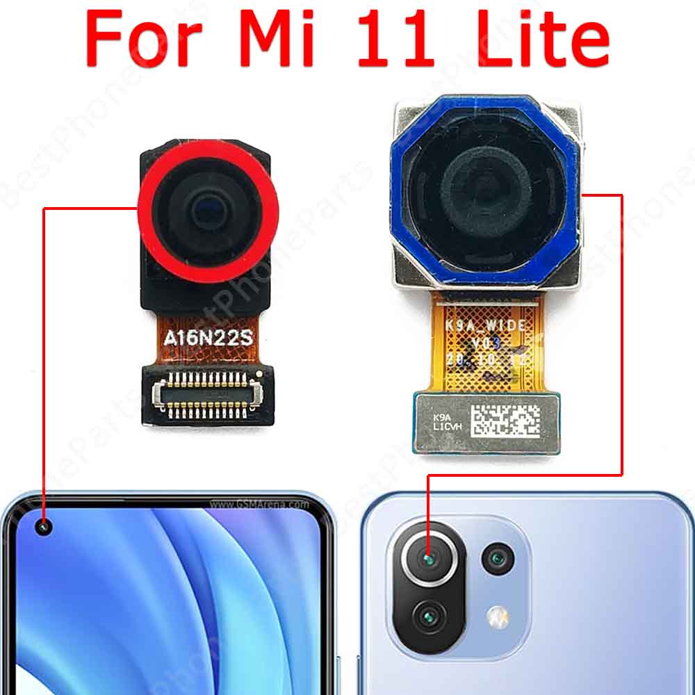 For Xiaomi Mi 11 Lite Back Front Backside Camera Frontal Small Selfie