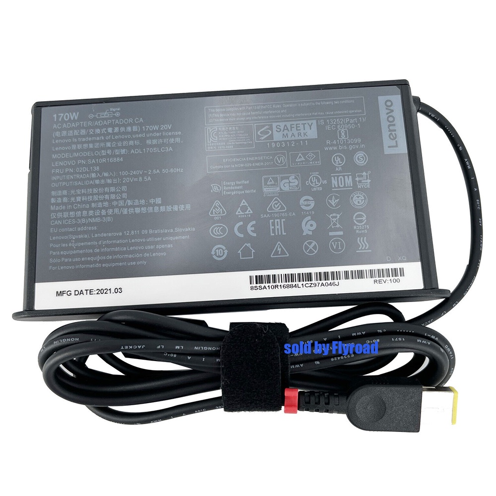 New Genuine Slim Lenovo V A W Ac Adapter For Thinkpad P Legion Y R P P Laptop