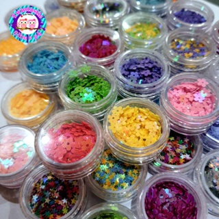 6 Color Fine Glitter For Slime Additives Filler Slime Accessories DIY Lizun  Handmade Toys For Children Glitter Powder Slime Supp